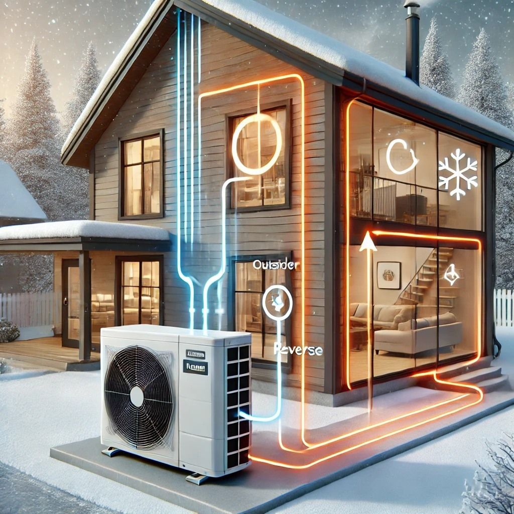 Pompe à chaleur Air/Eau récupérant l'énergie de l'air extérieur