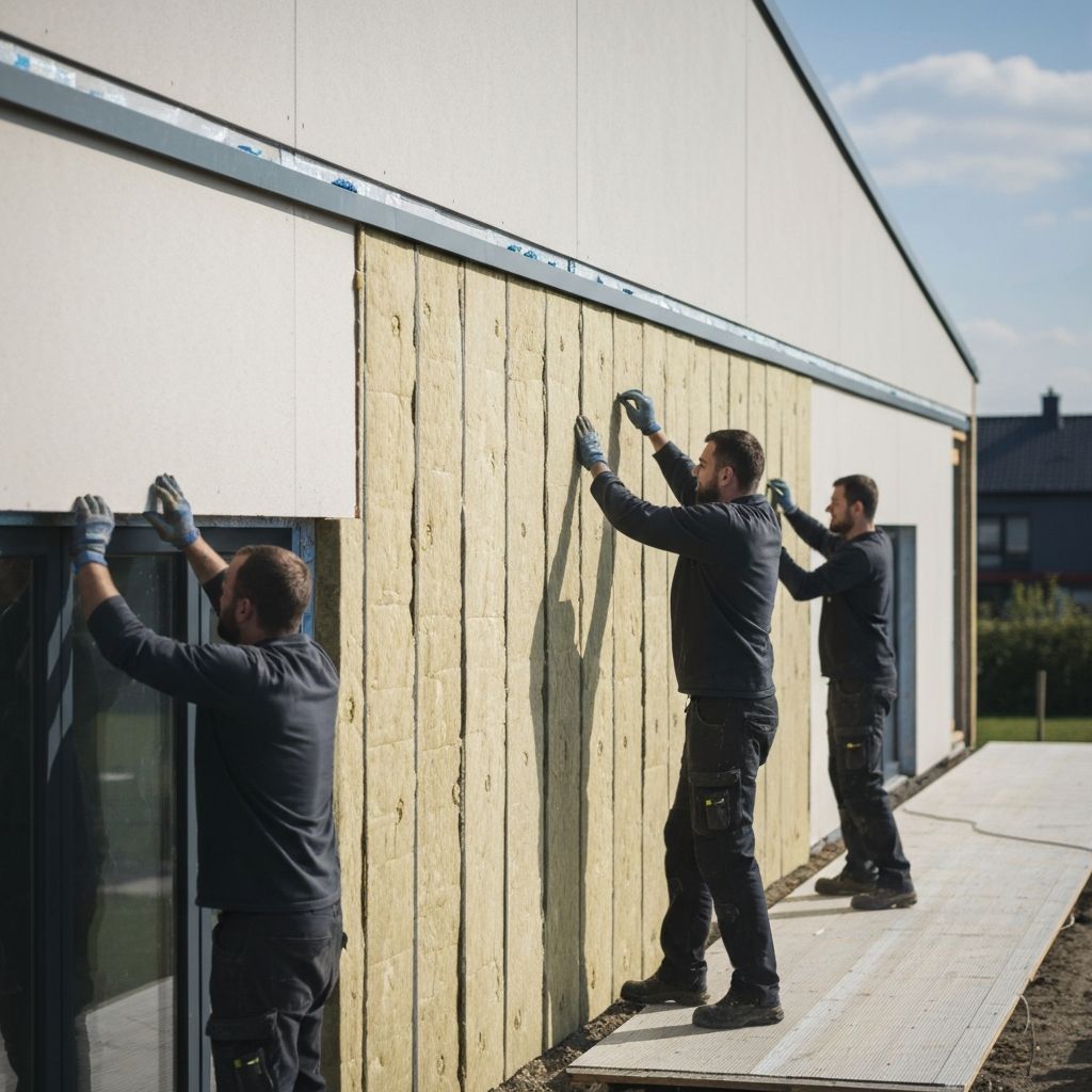 Isolation thermique par l'extérieur ITE — manteau isolant sur façade normande